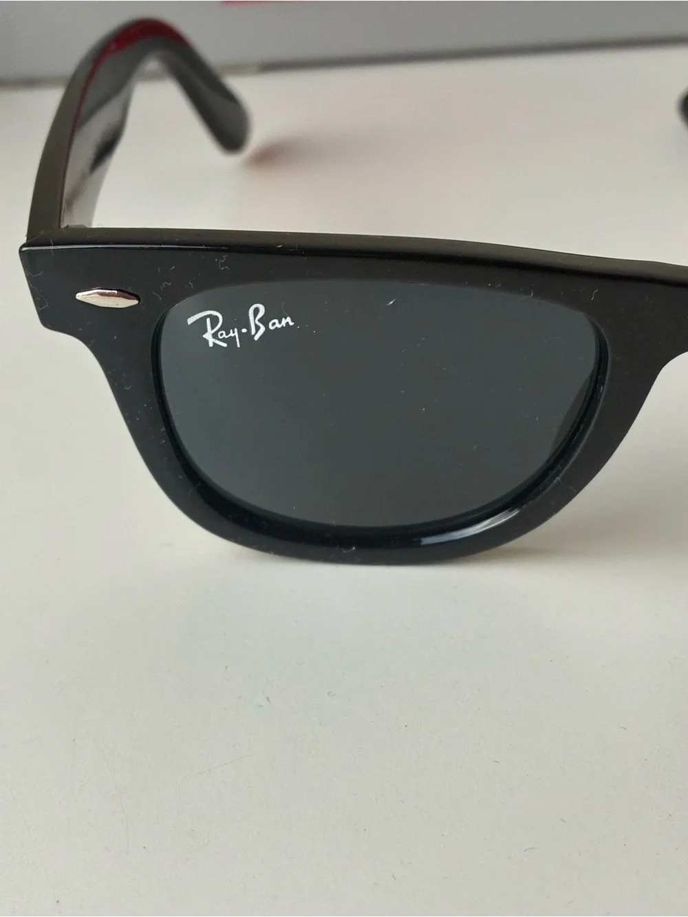 Ray-Ban Black Wayfarer Sunglasses with Dark Lenses
